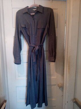 Max Studio London Shirt Dress with Tie Belt